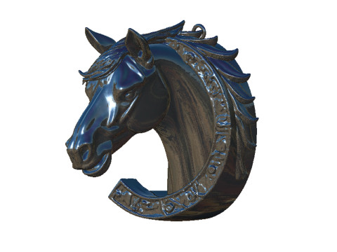Horse with horse shoe 3D Принт Модель