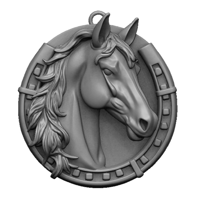 Horse with horse shoe 3D 打印模型 .c4d .max .obj .3ds .fbx .stl .blend