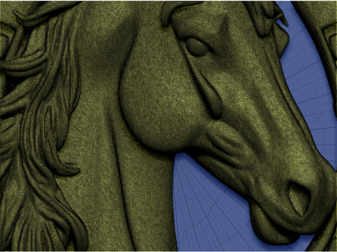 Horse with horse shoe 3D Print Model
