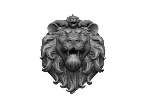 King lion pendant 3D printmodel