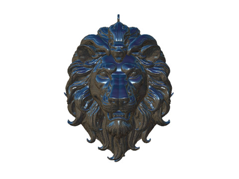 King lion pendant 3D printmodel