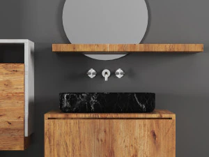bath cabinet set 3D Model