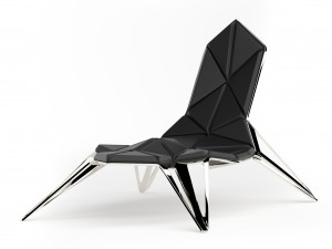 ruby chair futuristic 3D Model
