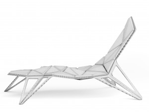 ruby chair futuristic Modèle 3D