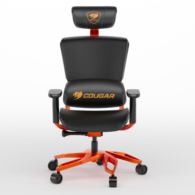 cougar ergonomic gaming chair 3D Model .c4d .max .obj .3ds .fbx .stl .blend 