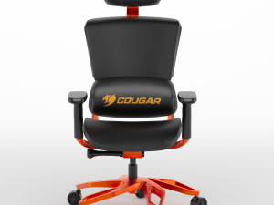 cougar ergonomic gaming chair 3D Model