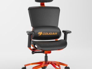 cougar ergonomic gaming chair 3D Model