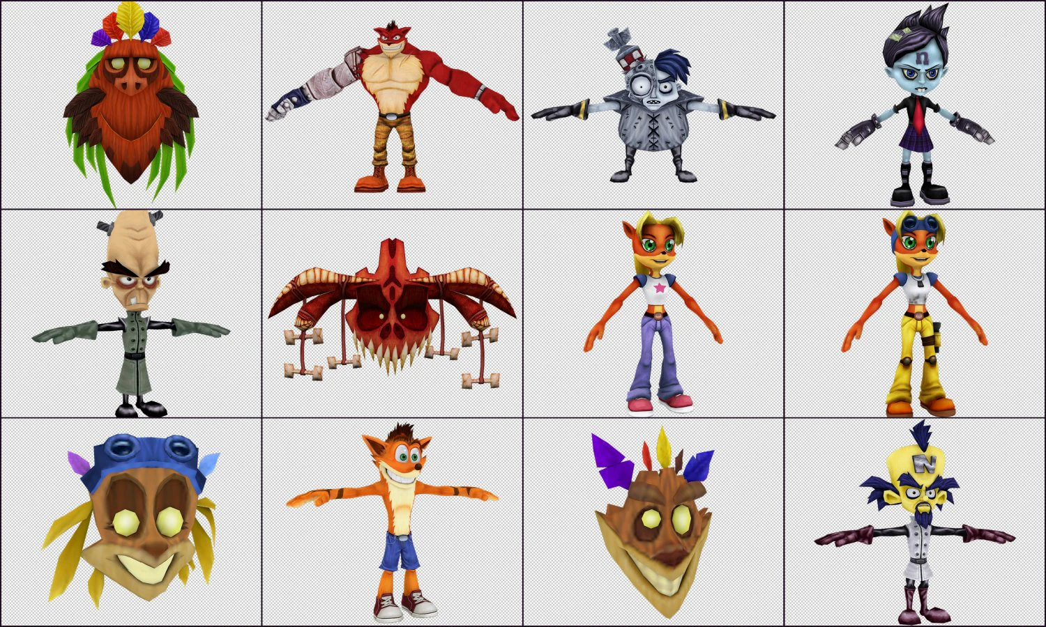 cartoon - characters 3D Model .c4d .max .obj .3ds .fbx .stl .blend