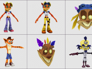 cartoon - characters 3D 모델