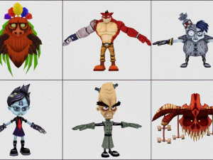 cartoon - characters 3D Model