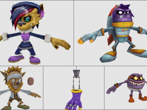 cartoon - minions 3D 모델