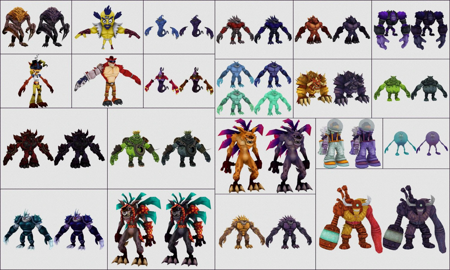 мультфильм - персонажи 2 3D Модель .c4d .max .obj .3ds .fbx .stl .blend 