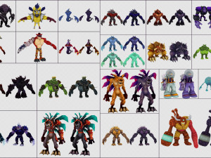 cartoon - characters 2 3D 모델