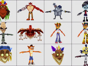 cartoon - collection characters monsters 3D Model