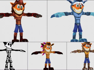 cartoon - collection characters monsters 3D Model