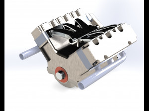 v6 engine Modelo 3D