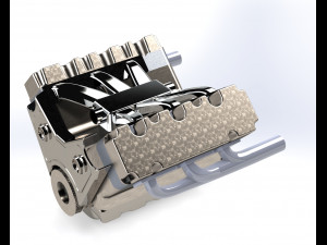 v6 engine Modelo 3D