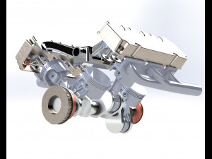 v6 engine Modelo 3D