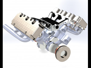 v6 engine Modelo 3D
