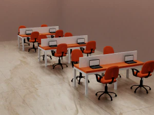conceito de escrit&oacute;rio Modelo 3D