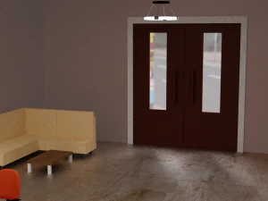 conceito de escrit&oacute;rio Modelo 3D