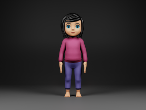 girl character 3D Model