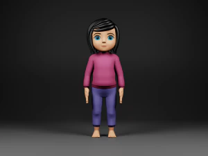 meisje karakter 3D Model