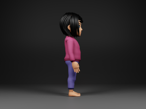 girl character 3D Model