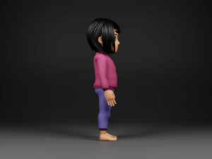 personagem de menina Modelo 3D