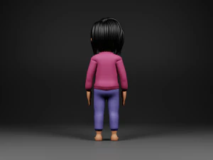 personagem de menina Modelo 3D