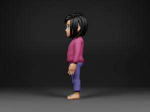 girl character 3D Model