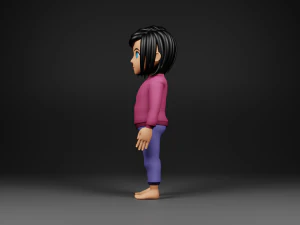 personagem de menina Modelo 3D