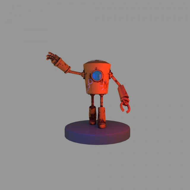 robot model 3D Model .c4d .max .obj .3ds .fbx .stl .blend 