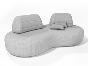 bombom by roche bobois modern sofa set Modelo 3D