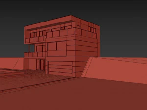 modern house 001 3D Model
