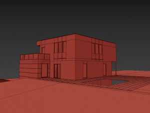 modern house 001 3Dモデル