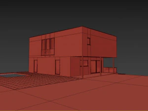modern house 001 3D Model