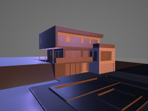 modern house 001 3Dモデル