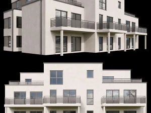 modern huis 05 3D Model