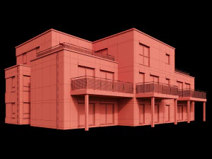modern house 05 3D Model