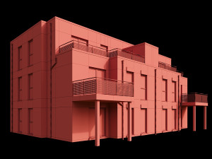 modern house 07 Modello 3D