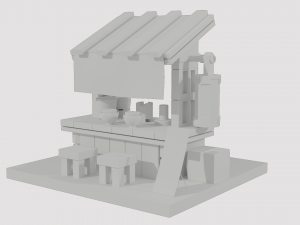 ramen shop 3D-Modell