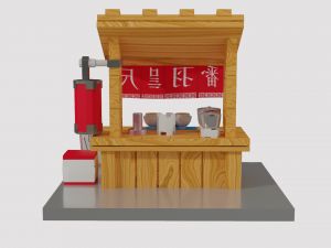 ramen shop 3D-Modell