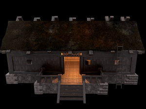 wiking house low poly 3D Model