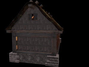 wiking house low poly 3D Model