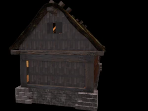 wiking house low poly 3D Model