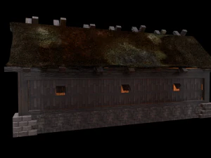 wiking house low poly 3D Model