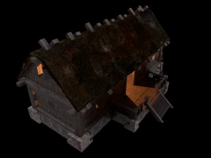 wiking house low poly 3D Model