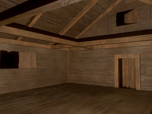 3d medieval wooden house low poly 3D Модель