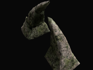 3d junhle rock asset low-poly Modelo 3D